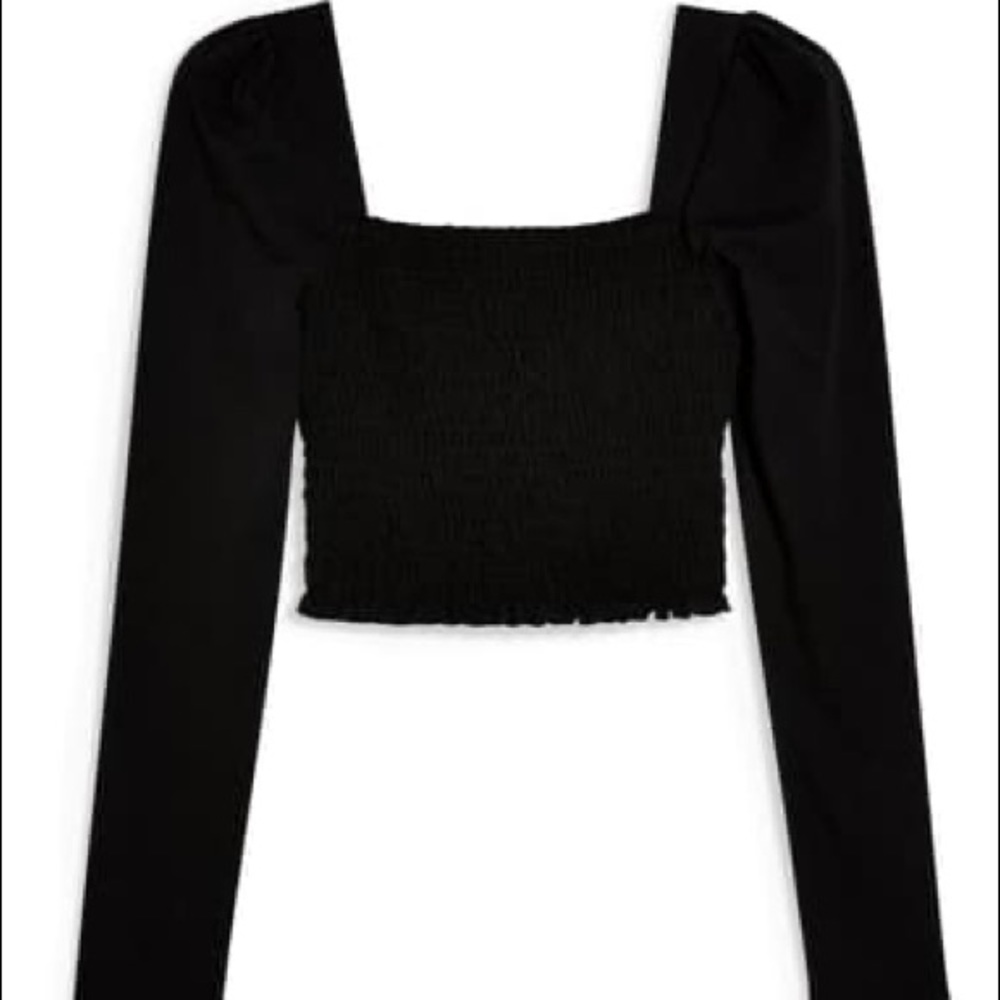 Top shop long sleeve crop top